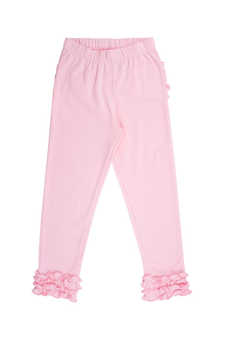 Toddler Girls Ruffle Leggings with Signature Rear Ruffles, Alternate, color, Pink