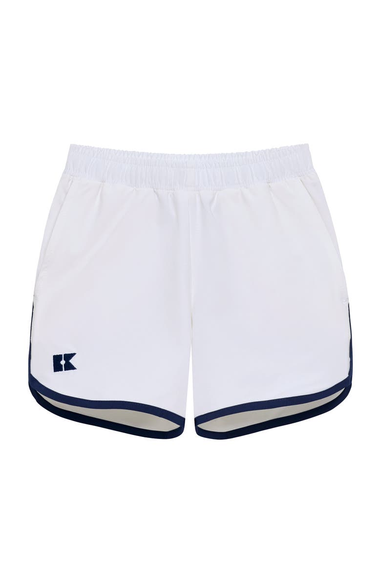 Courtside Kids Boys Retro Super Short Lined, Main, color, White