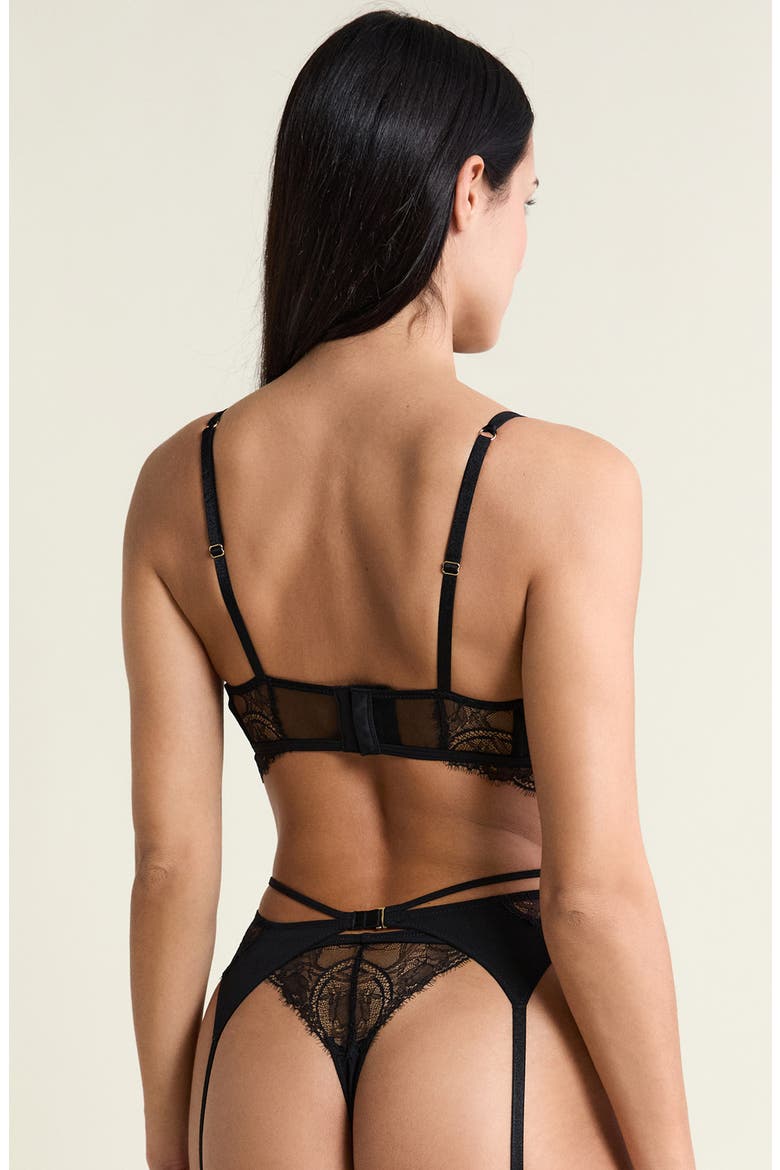 Vertige Porte Jartelles Garter Belt, Alternate, color, BLACK