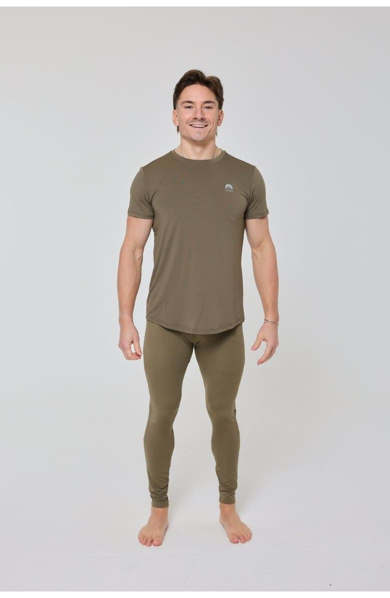 OOSC Elite Activewear Leggings - Khaki, Alternate, color, Khaki