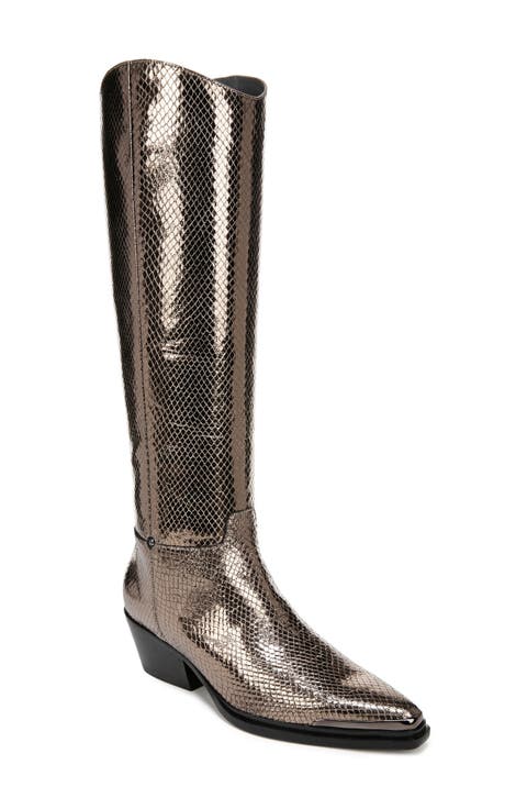 Billie Knee High Western Boot (Women) (Regular & Wide Calf)