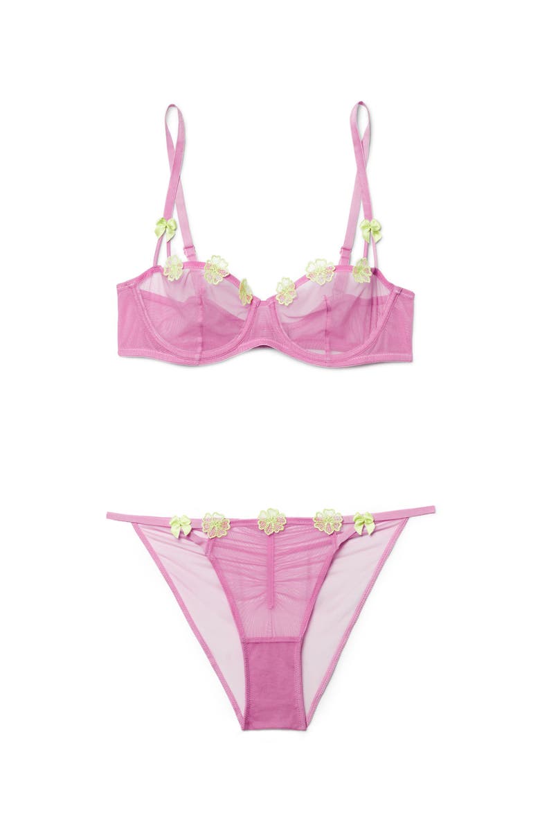 Adore Me Meadow Unlined Balconette Bra, Alternate, color, Medium Purple