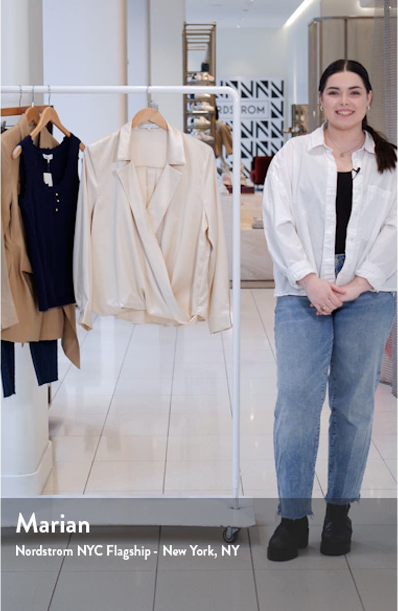 Satin Wrap Shirt, sales video thumbnail