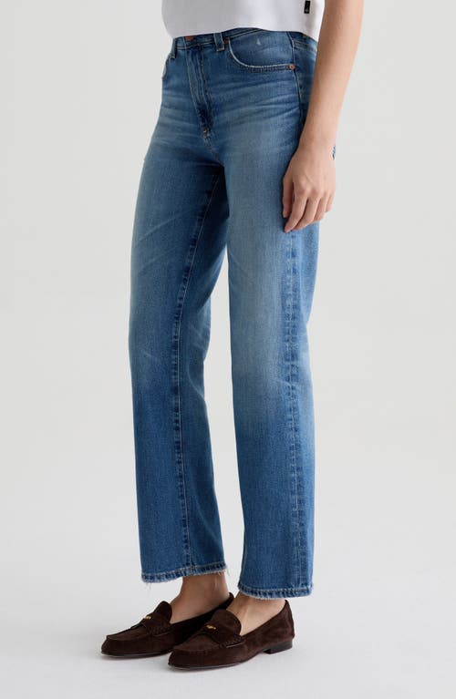 Ag Brinley High Rise Straight Jeans In 16 Years Soaring In Blue