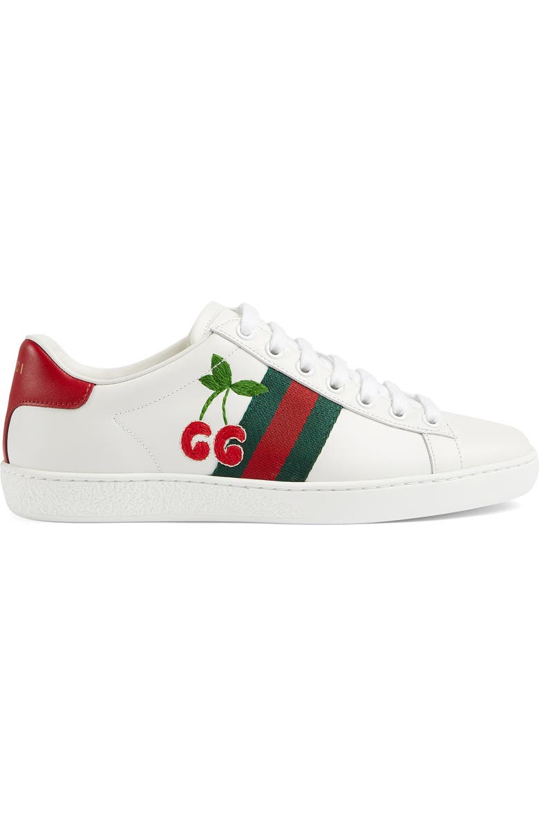 Gucci New Ace GG Cherry Sneaker, Alternate, color,