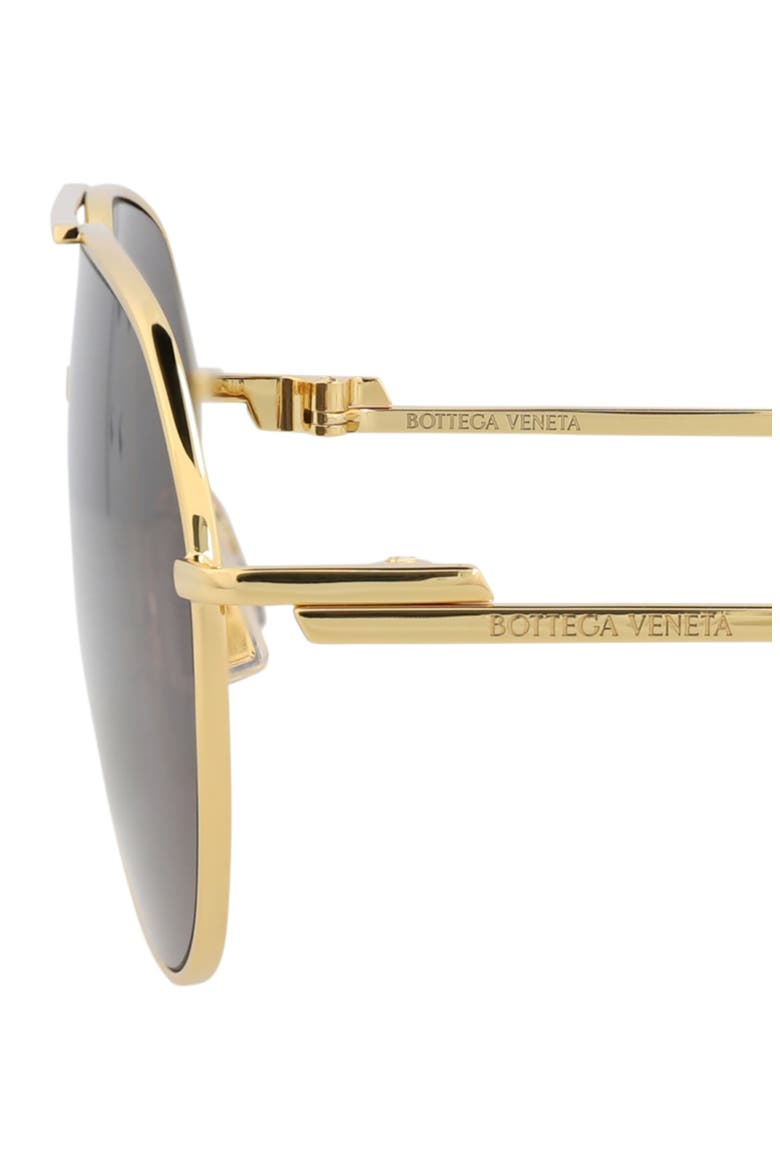 57mm Aviator Sunglasses, Alternate, color, GOLD GOLD GREY