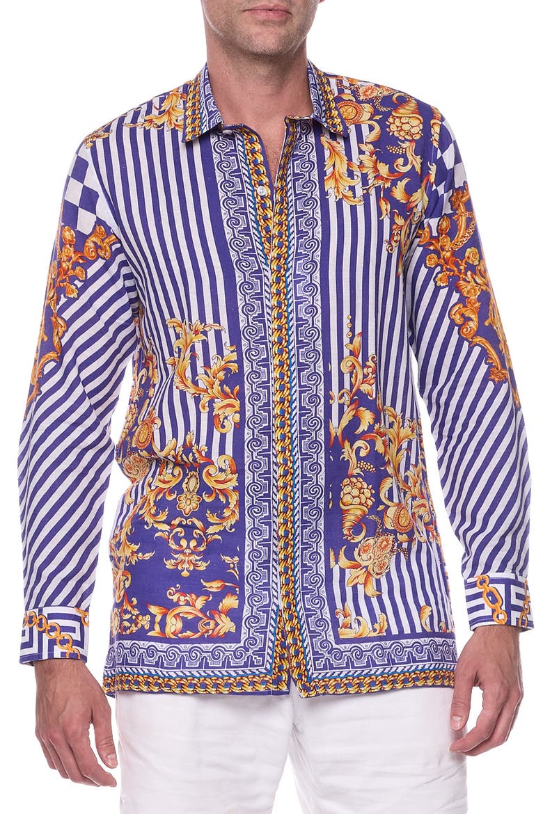 Full Sleeves Resort Shirt, Main, color, BLUE