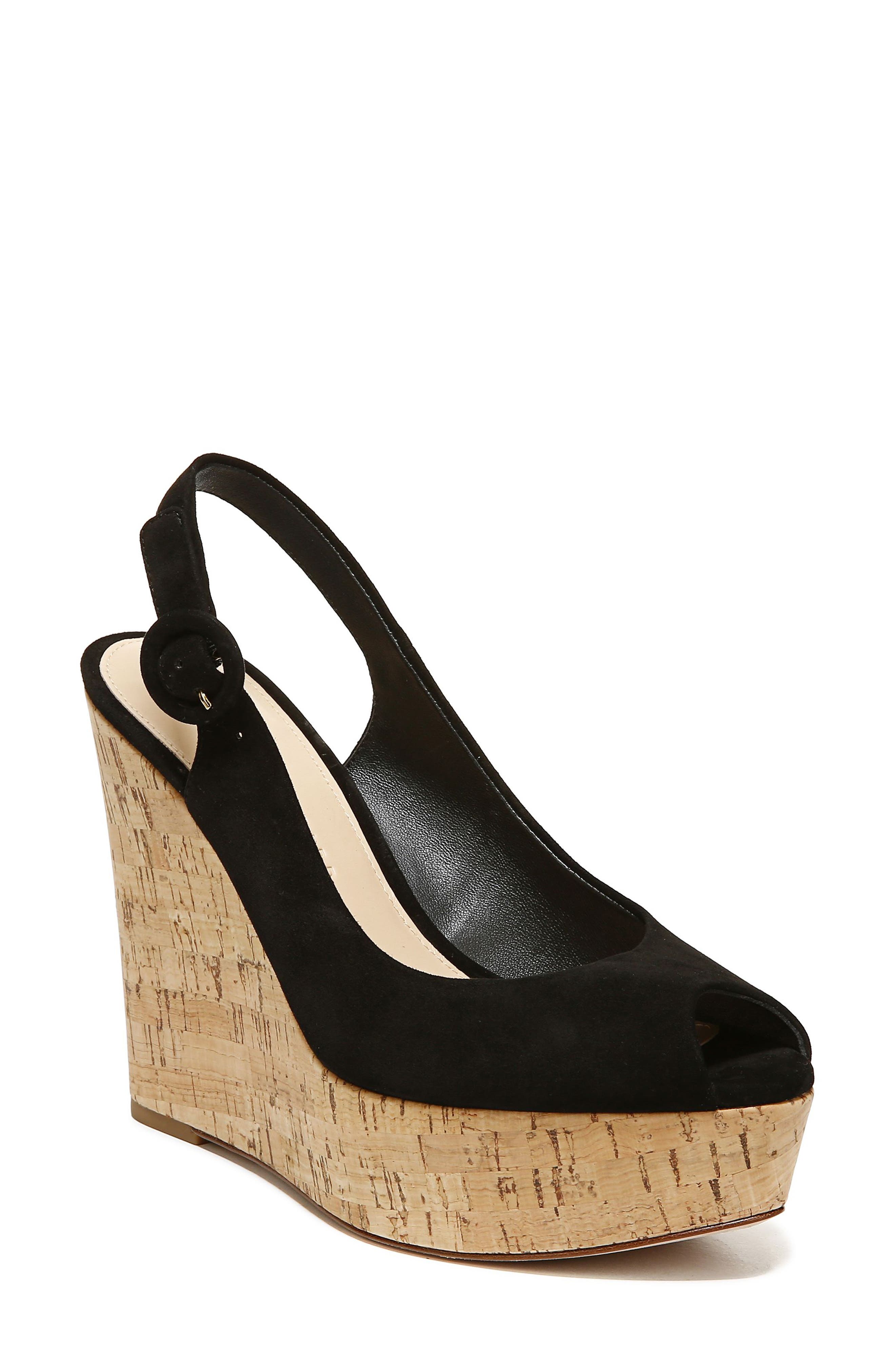 Veronica Beard Dali Peep Toe Platform Wedge Sandal, Main, color, 