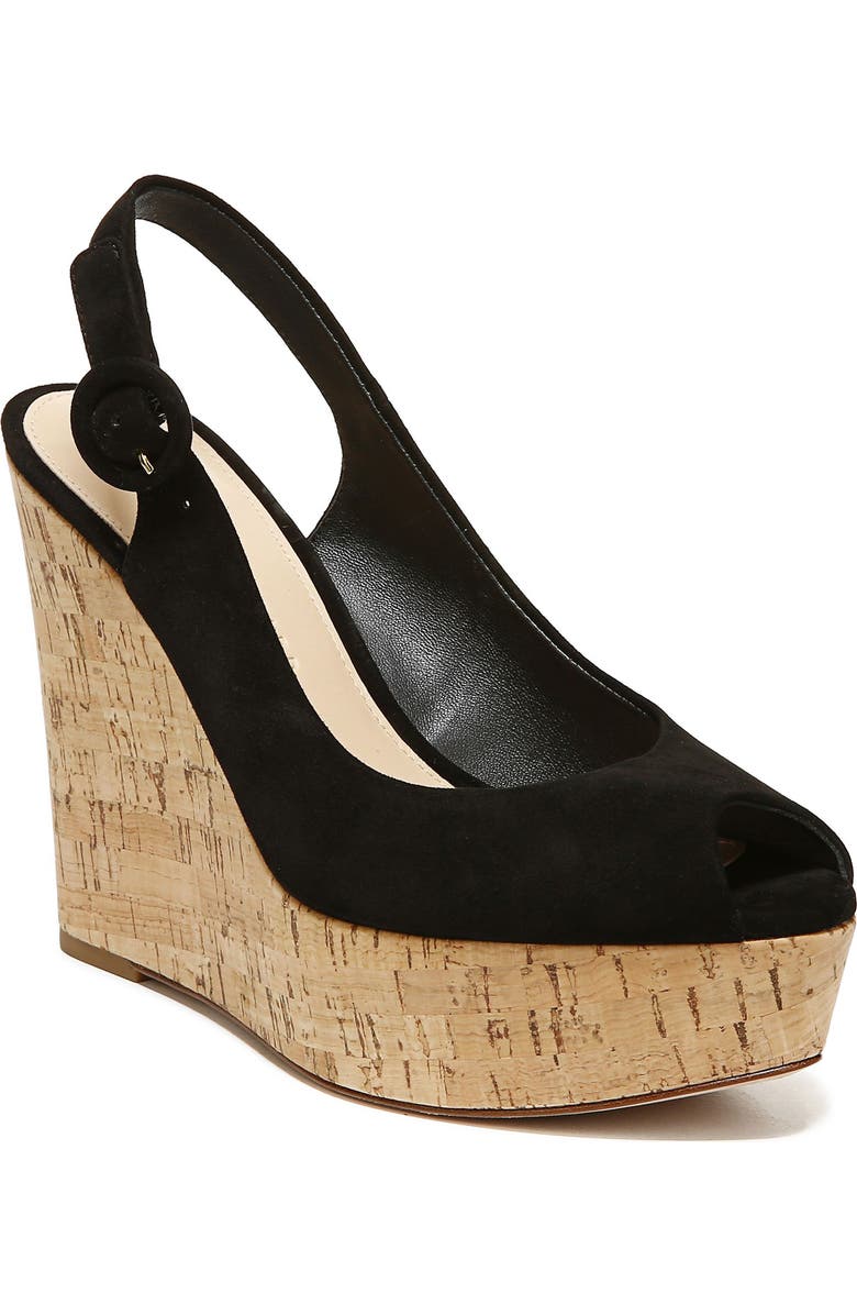 Veronica Beard Dali Peep Toe Platform Wedge Sandal, Main, color,