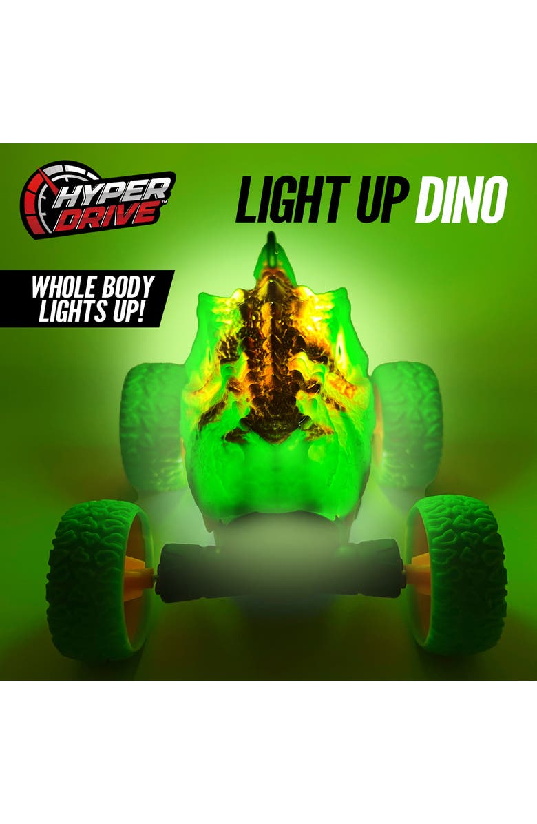 Hyper Drive RC Light Up Dino, Green Remote Control Stunt Dinosaur for Kids 5+, Alternate, color, Multicolored