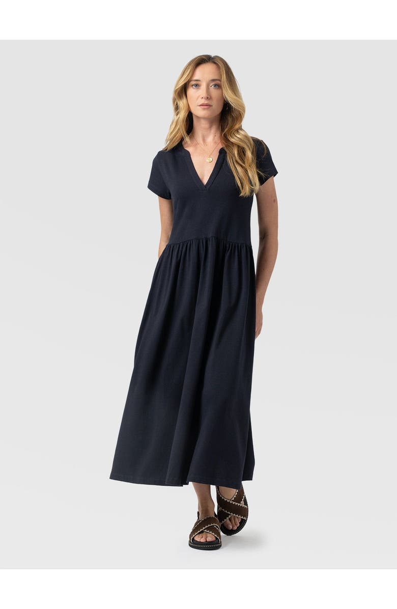 Saint + Sofia Bonnie V-Neck Dress, Alternate, color, 