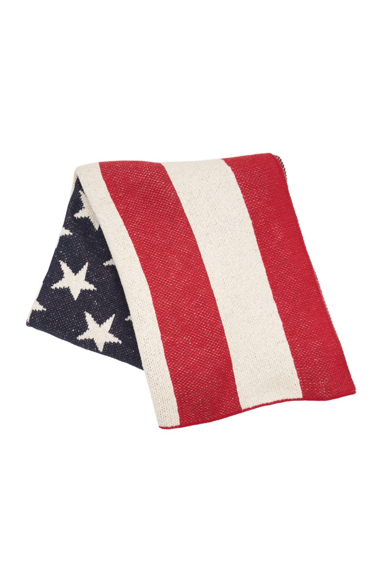 C&F Home American Flag Stars and Stripes Throw Collection, Alternate, color, Blue