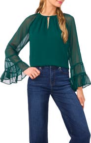 CeCe Tiered Sleeve Top