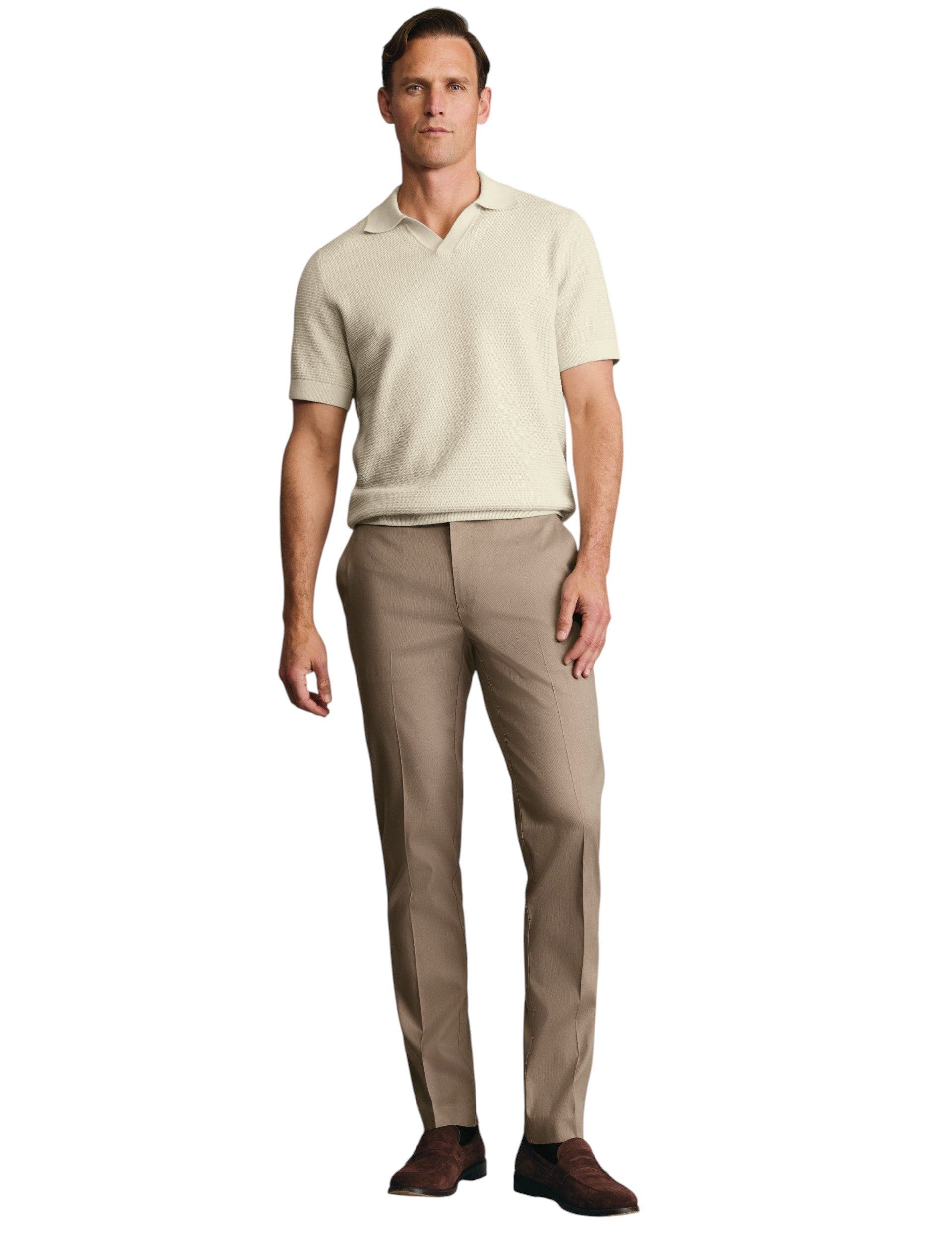 Slim Fit Smart Texture Pants - image 4