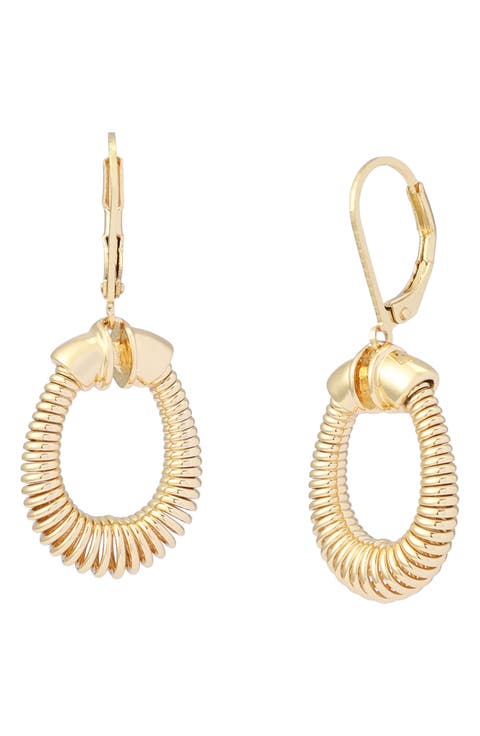 Coiled Drop Earrings