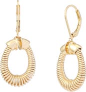 Robert Lee Morris Coiled Drop Earrings
