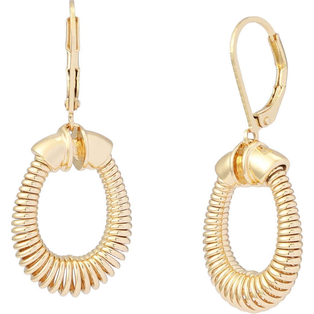 Robert Lee Morris Coiled Drop Earrings In Gold