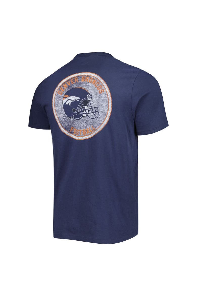 Men's '47 Navy Denver Broncos Open Field Franklin T-Shirt, Alternate, color, Navy