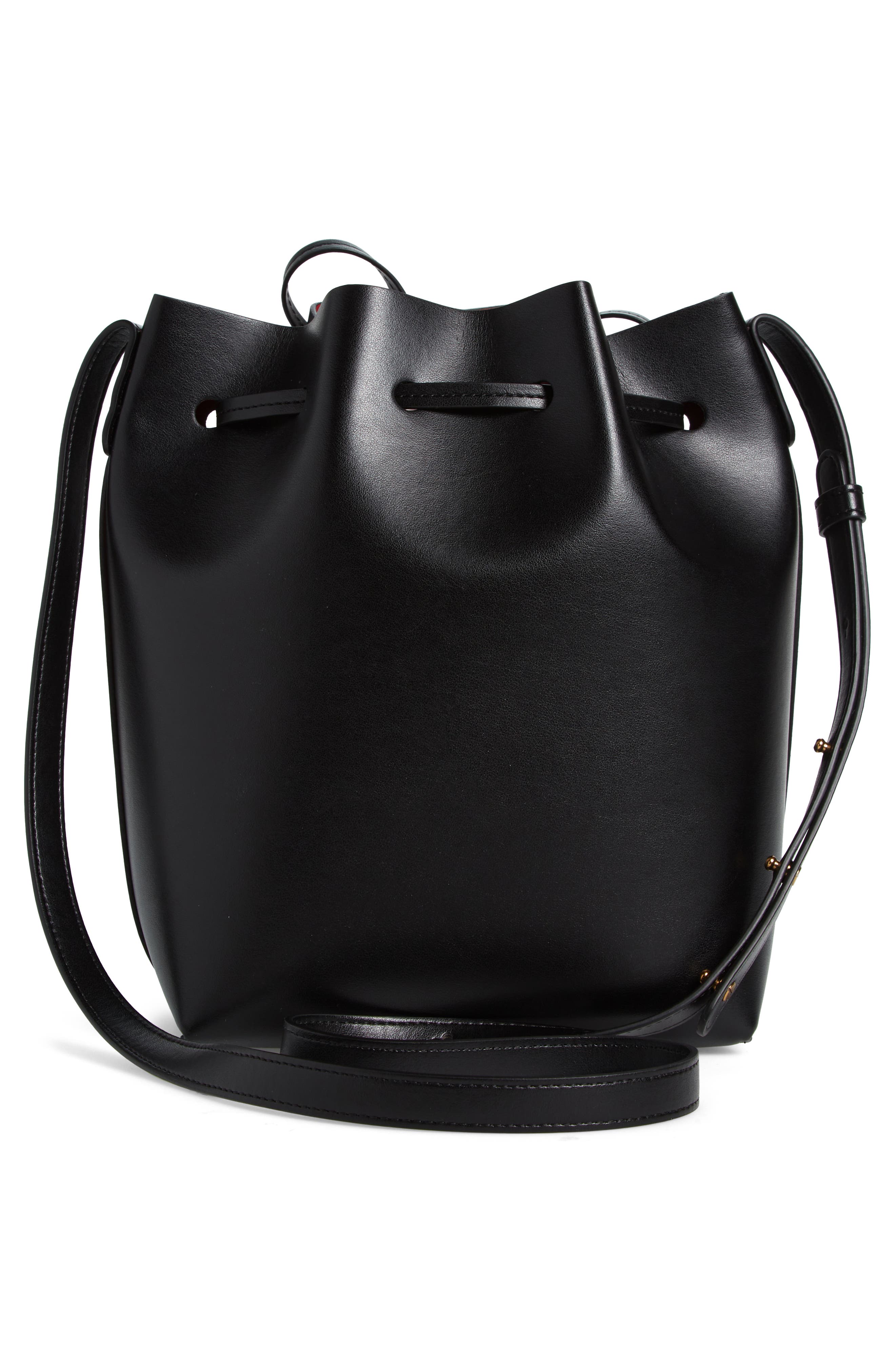 Mansur Gavriel Mini Bucket Apple Faux Leather Bag, Alternate, color, 