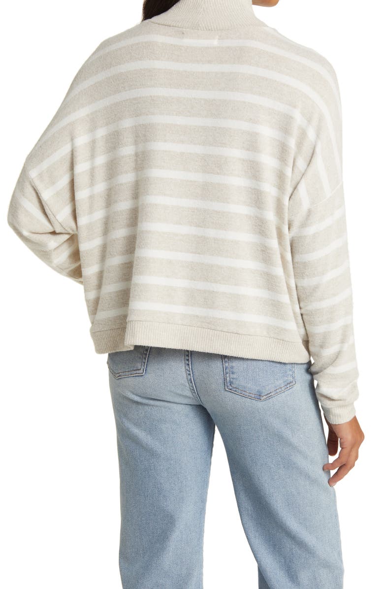 Lucky Brand Cloud Mock Neck Sweater, Alternate, color, Oatmeal St