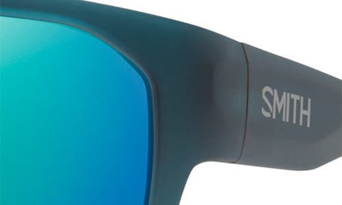 Smith Arvo 61mm Chromapop™ Polarized Wraparound Sunglasses In Pacific Crystal/opal