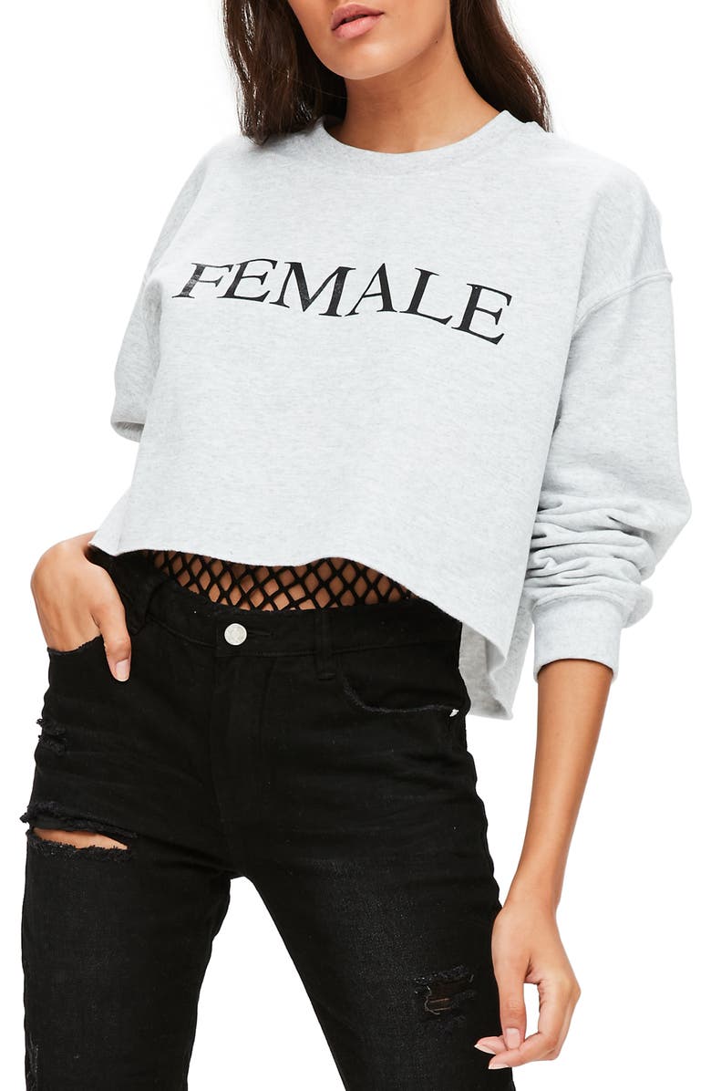Missguided Female Sweatshirt, Main, color, 