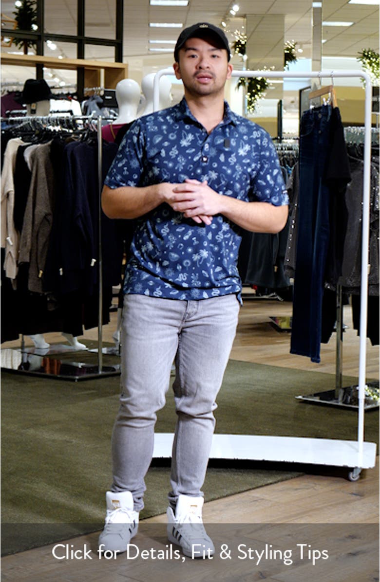 Core Golf Print Performance Polo, sales video thumbnail