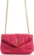 Saint Laurent Toy Loulou Puffer Quilted Satin Shoulder Bag