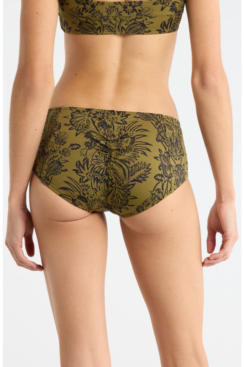Amalfi Bikini Bottoms, Alternate, color, OLIVE FLORA