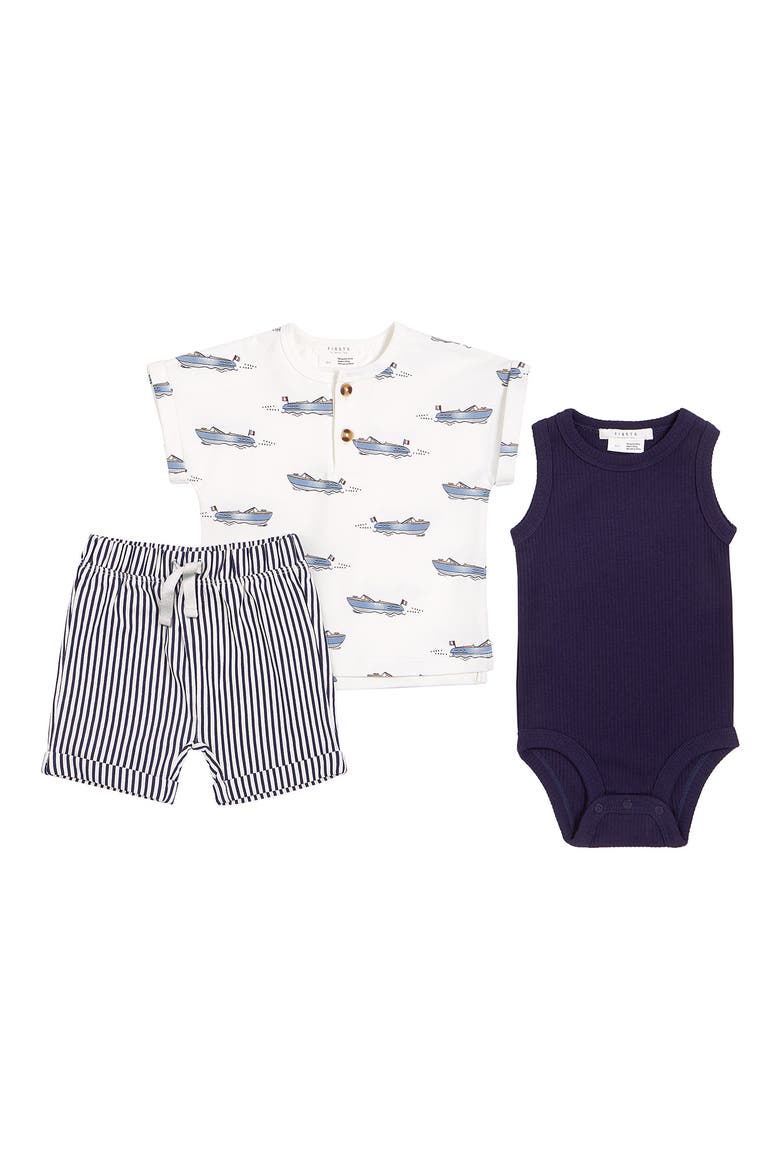 Club Nautique Henley, Bodysuit & Shorts Set, Main, color, OFF WHITE