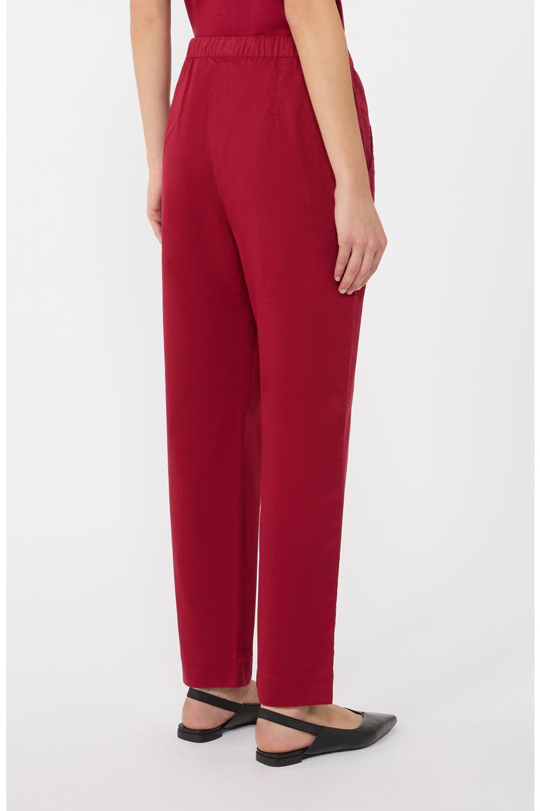 Mara Drawstring Stretch Cotton Pants, Alternate, color, RED RUTHENIUM