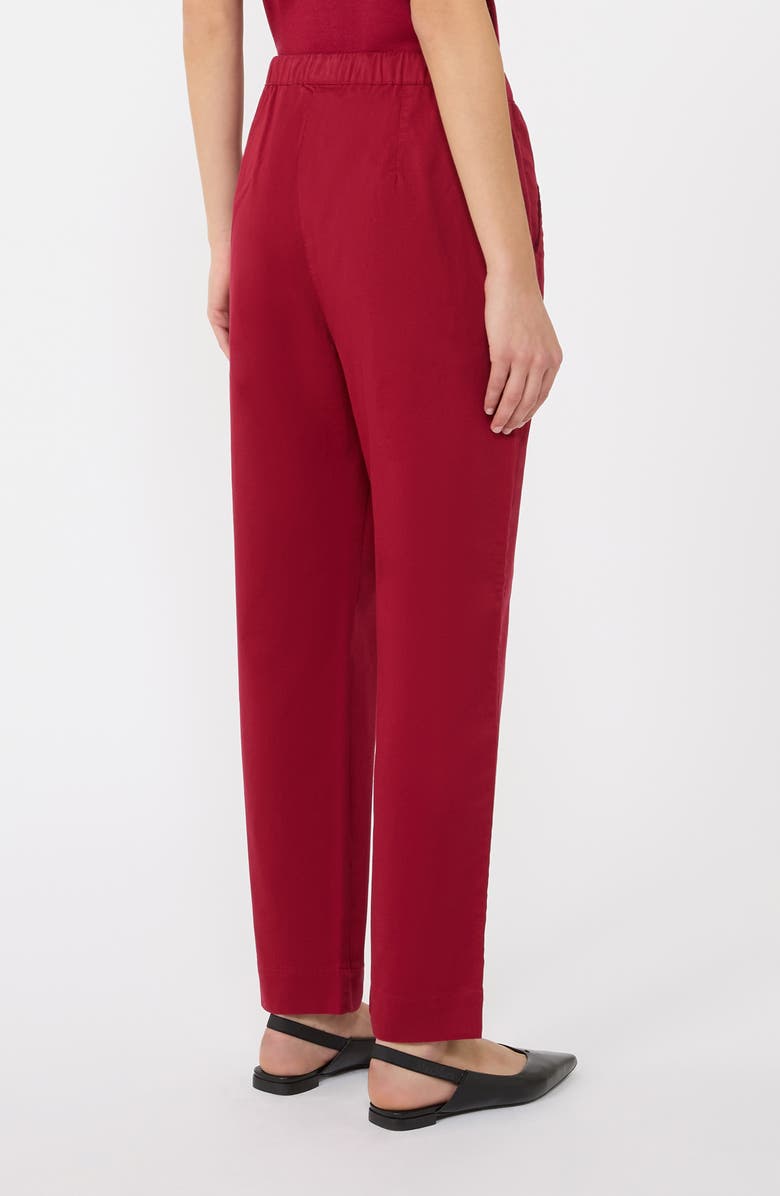 MM by Max Mara Mara Drawstring Stretch Cotton Pants, Alternate, color, Red Ruthenium