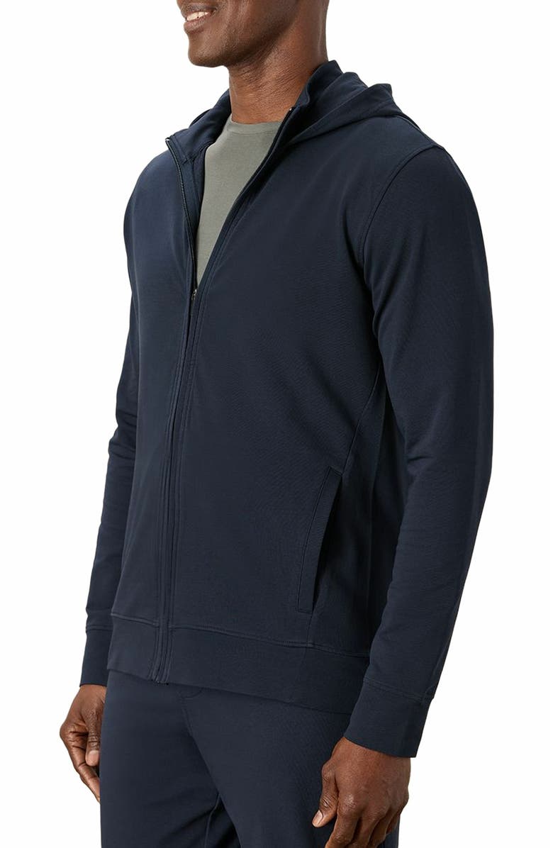 Pact Organic Cotton Stash French Terry Zip Hoodie, Alternate, color, Midnight Blue