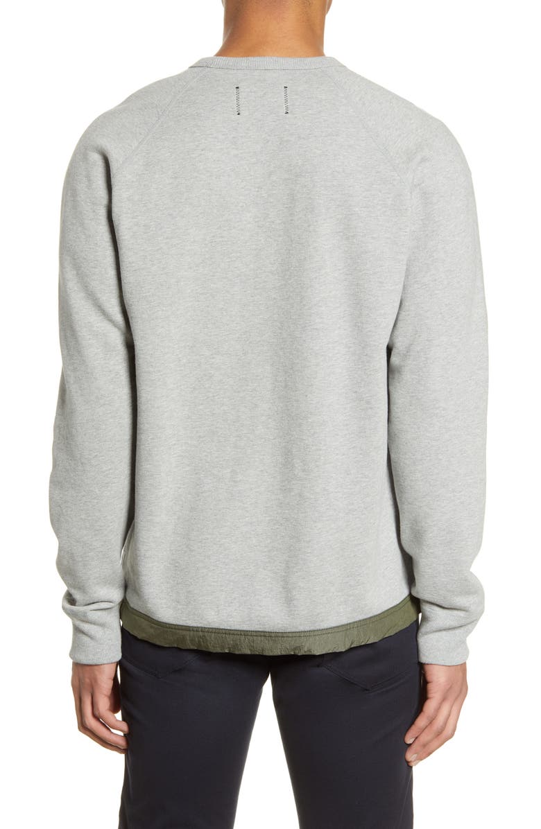 Reigning Champ Mixed Media Sweatshirt, Alternate, color,