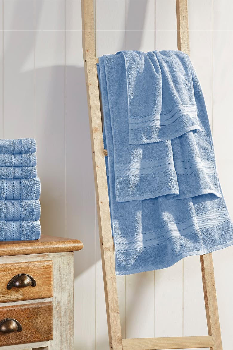 SpunLoft 18-Piece Towel Set, Alternate, color, BLUE