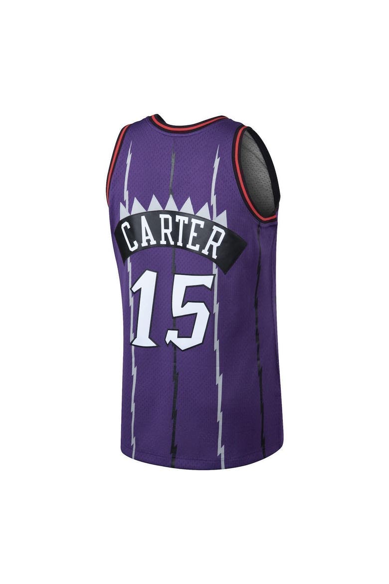 Men's Mitchell & Ness Vince Carter Purple Toronto Raptors 1998/99 Hardwood Classics Swingman Jersey, Alternate, color, Purple