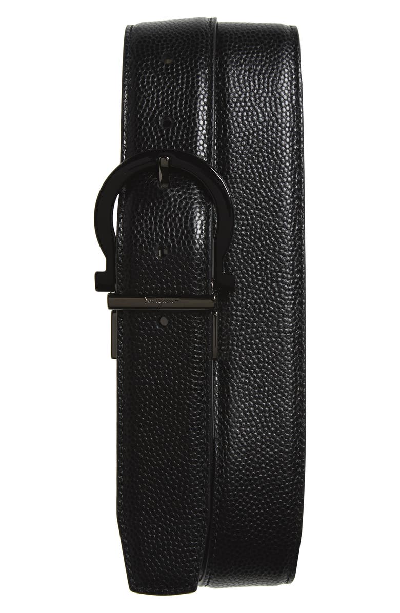 FERRAGAMO Salvatore Ferragamo Reversible Calfskin Leather Belt, Alternate, color,