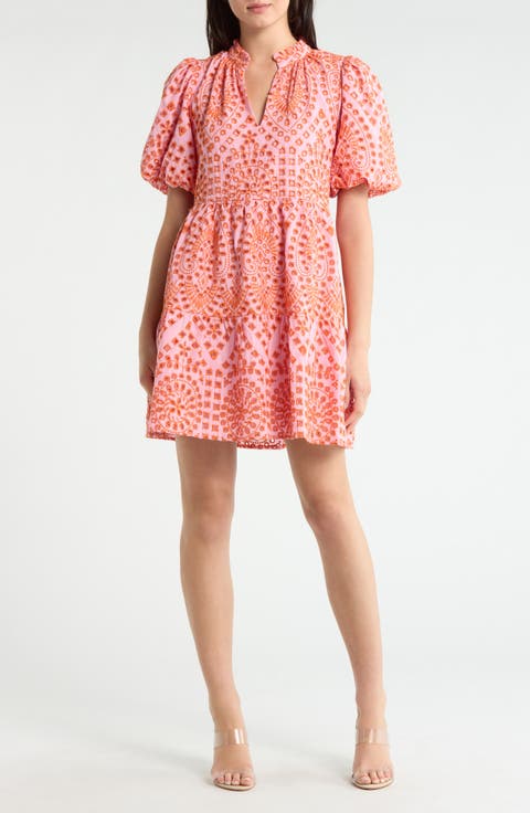 At Sea Jacey Eyelet Babydoll Dress