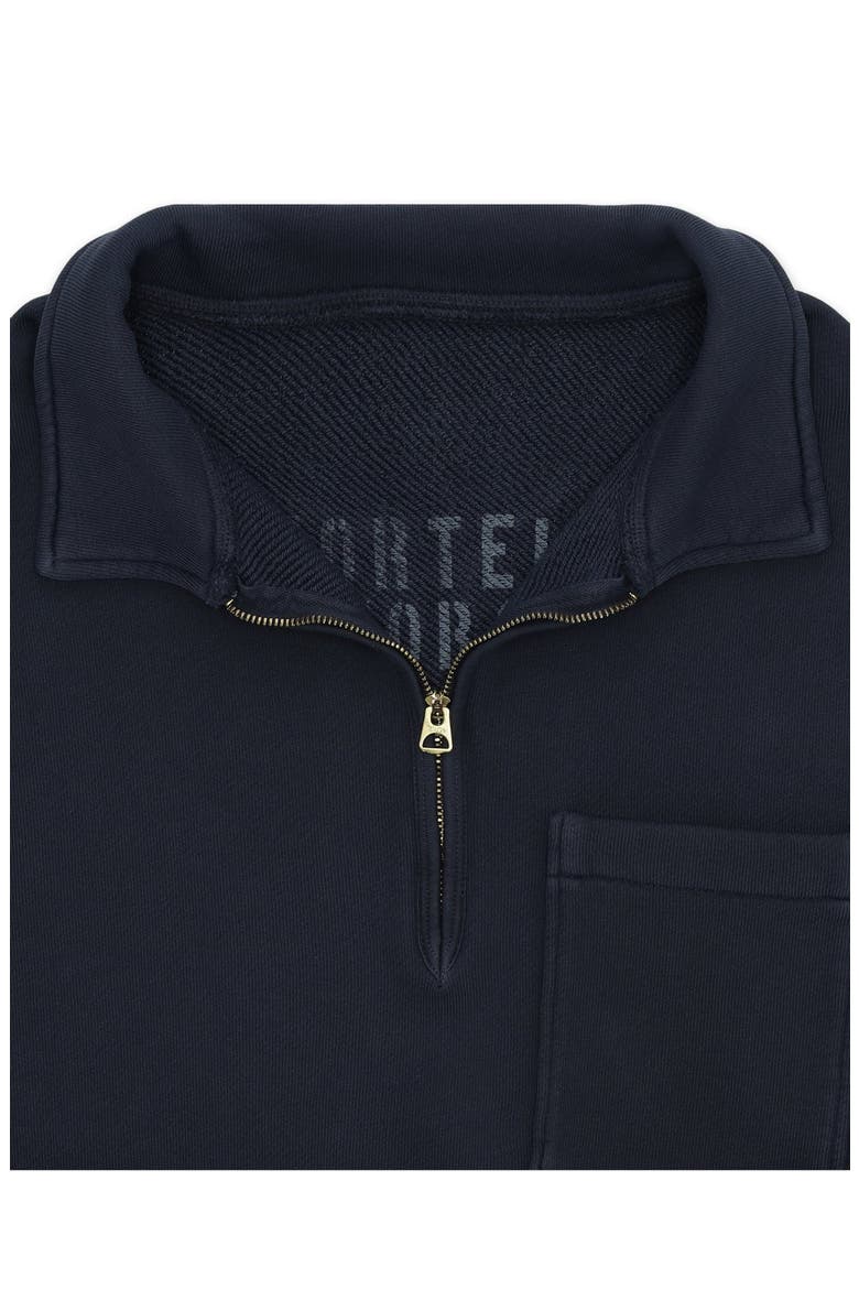 Woven Zip-Up Sweatshirt, Alternate, color, Blue
