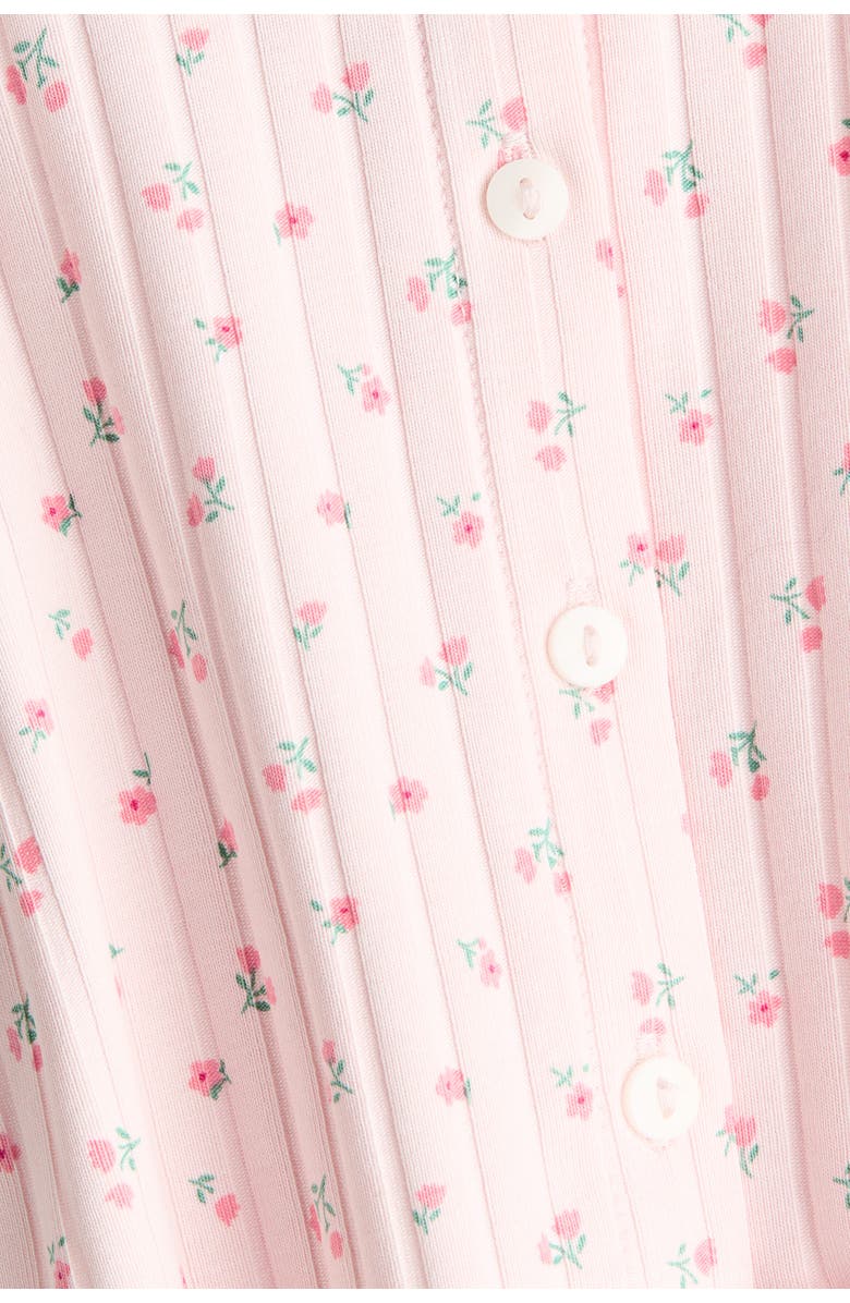 H&M 2-piece ribbed cotton set, Alternate, color, Light Pink/Cherries