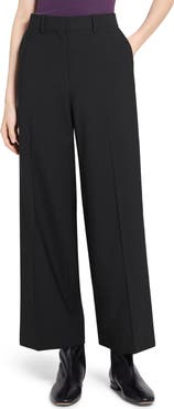 Theory Stretch Wool Wide Leg Pants