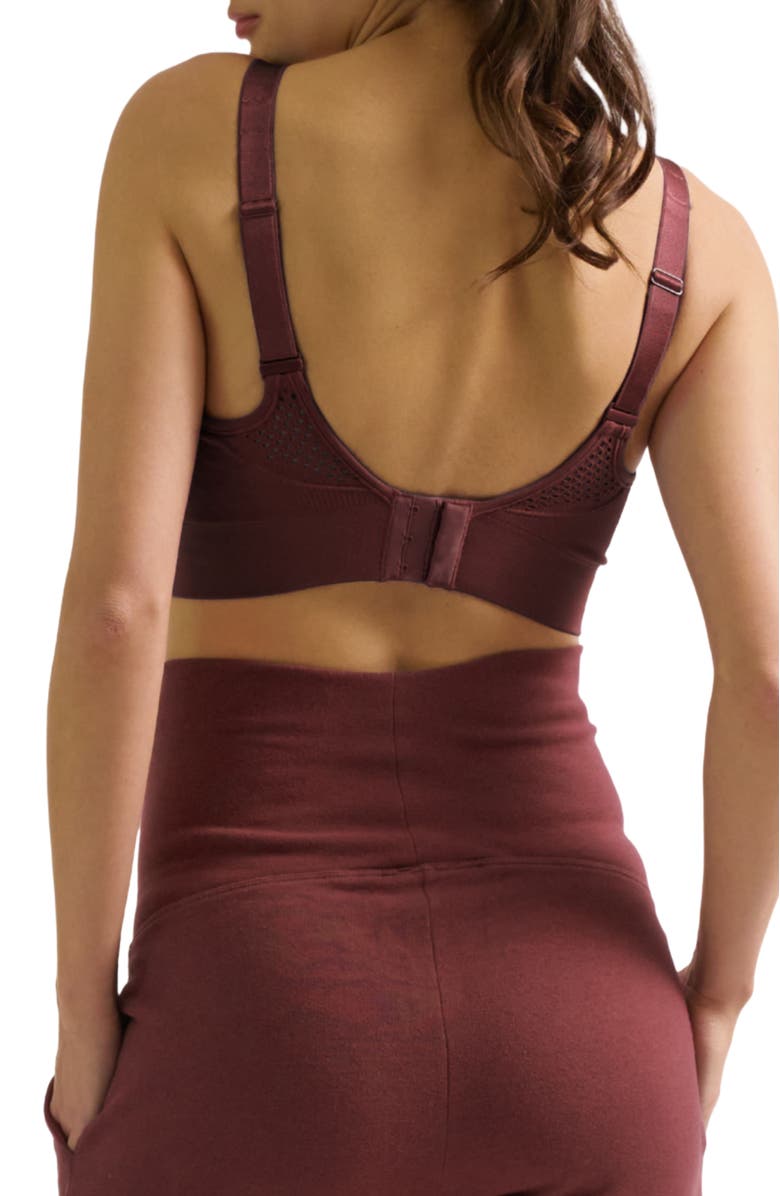 Cache Coeur Woma maternity and nursing sports bra, Alternate, color, Plum