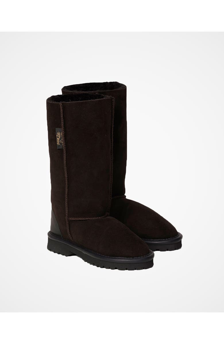 Celtic & Co. Aqualamb Shearling Calf Boots, Alternate, color, Darkest Brown