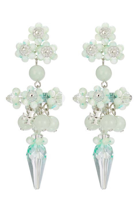 Curiosity Beaded Linear Drop Earrings