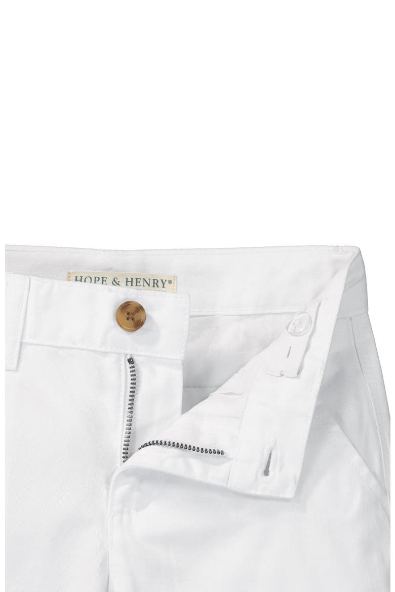 Baby Boys' Organic Stretch Chino Short, Infant, Alternate, color, White Stretch