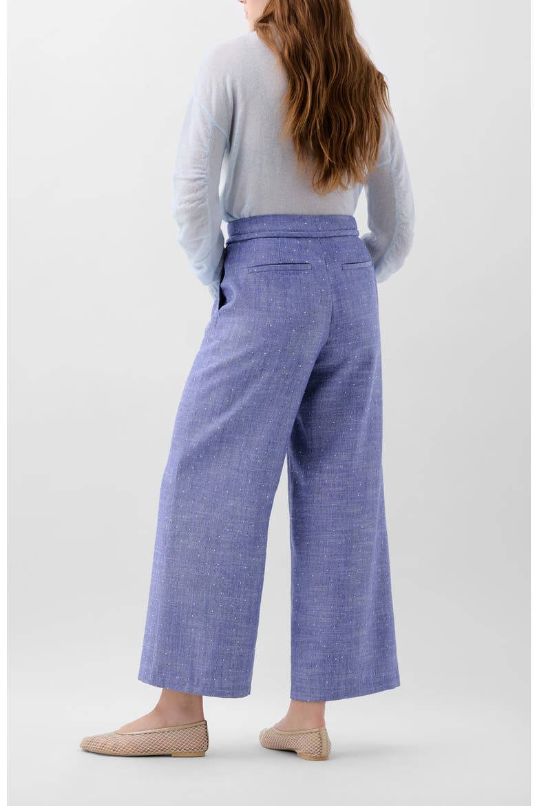 Linen Studs Pant, Alternate, color, Indigo