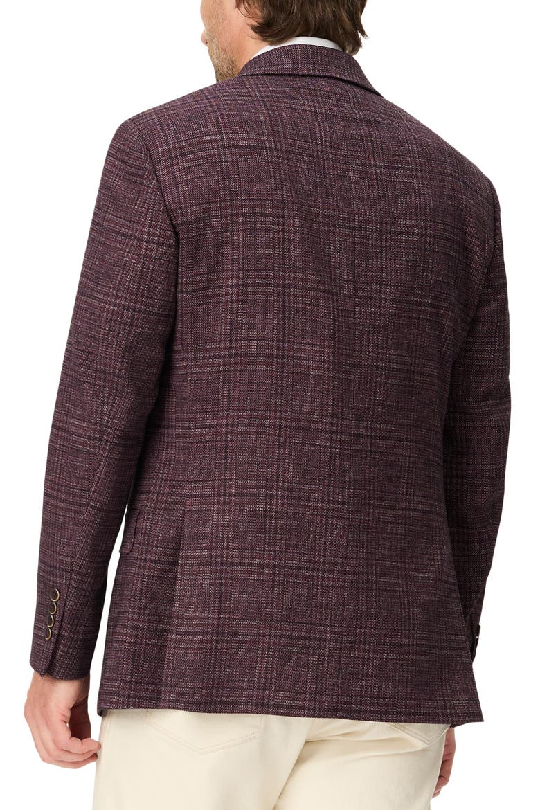 Plaid Sport Coat, Alternate, color, BERRY