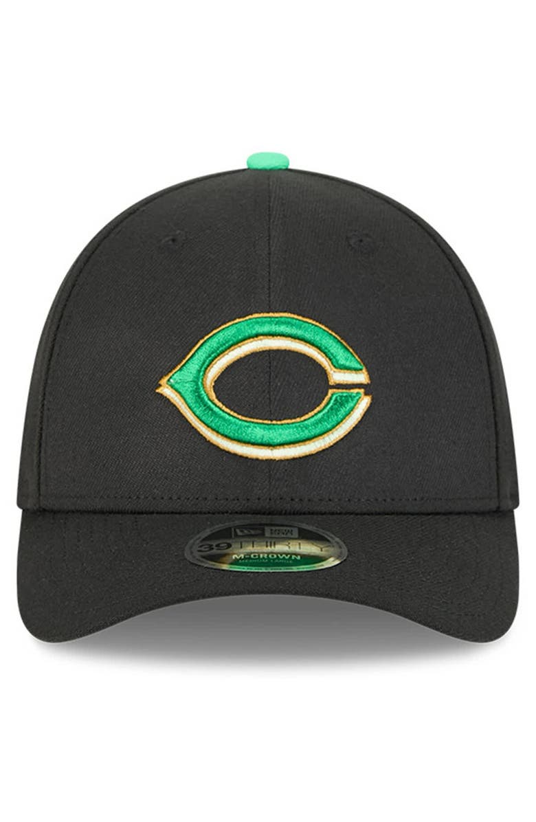 New Era Men's New Era  Black Cincinnati Reds 2026 St. Patrick's Day 39THIRTY Flex Hat, Alternate, color, Black