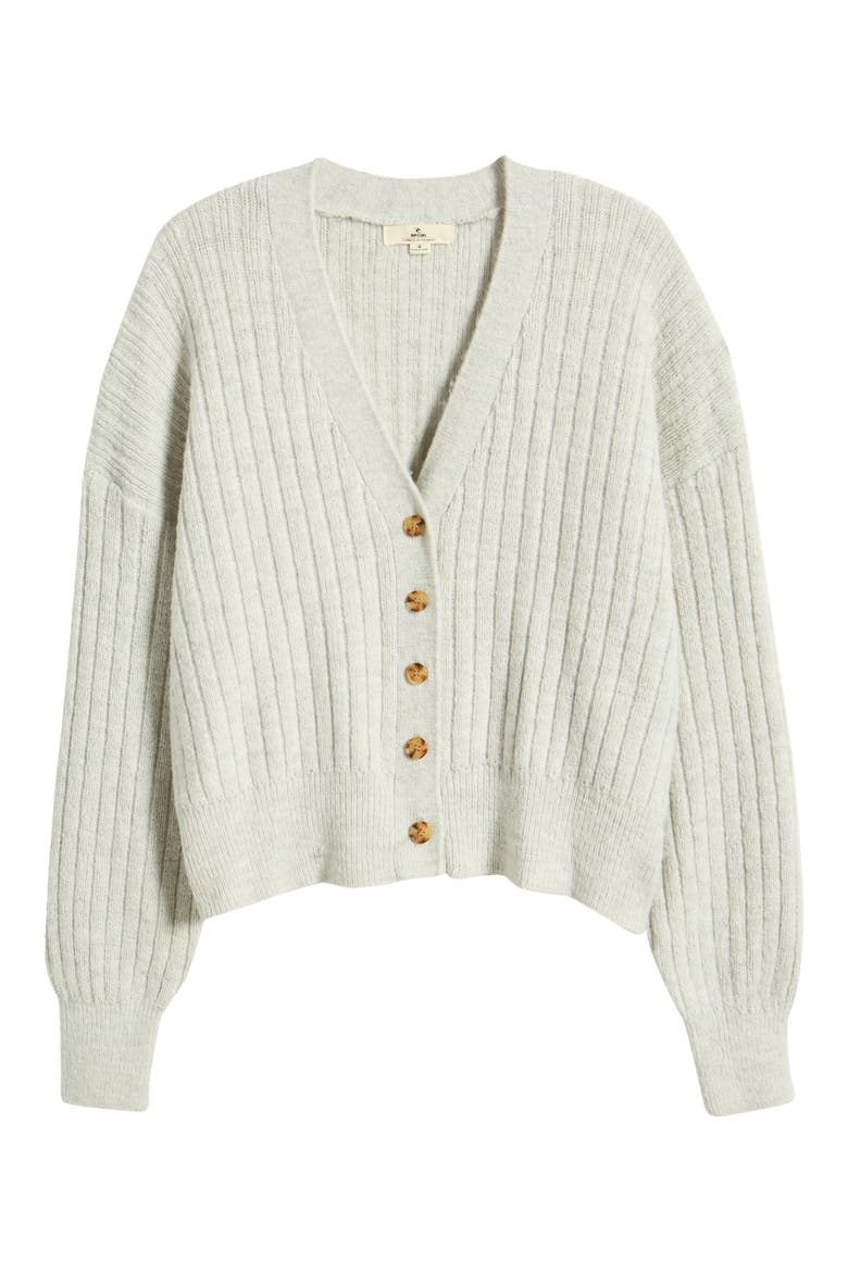 Afterglow V-Neck Cardigan, Alternate, color, LIGHT GREY HEATHER