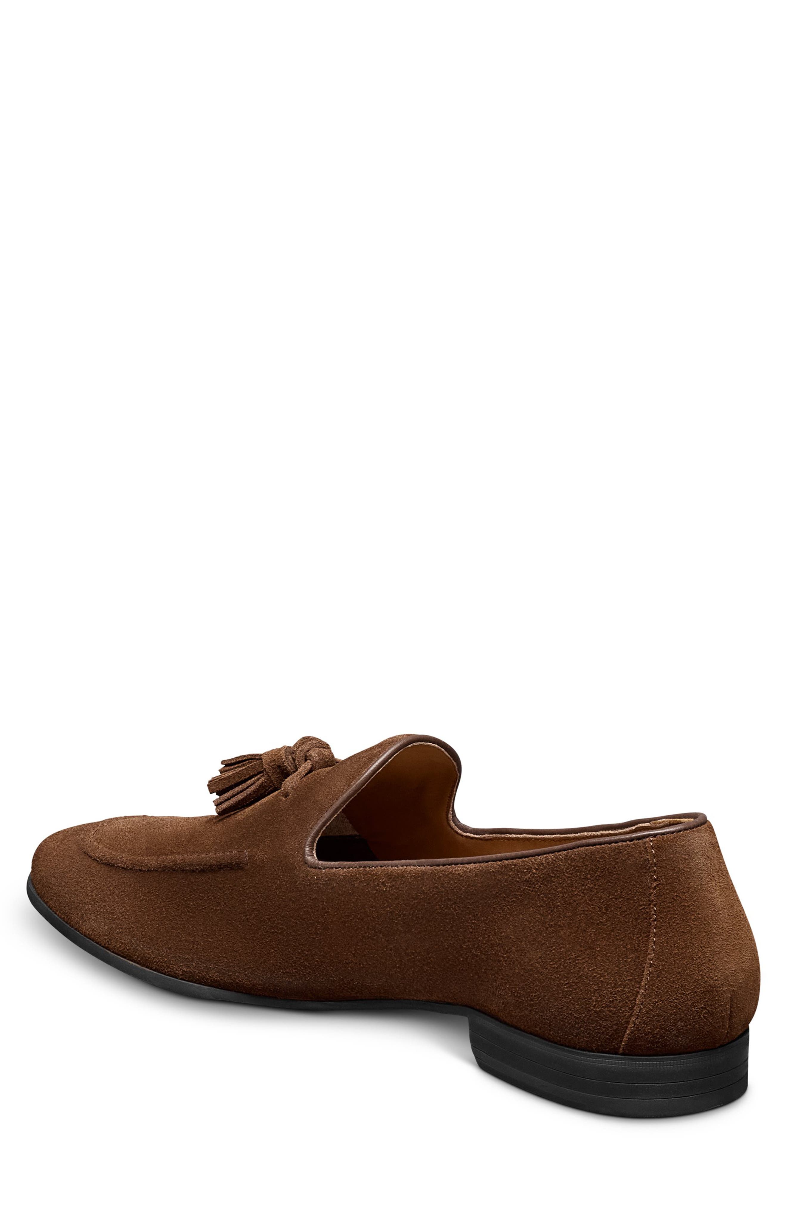 Allen Edmonds Lennox Tassel Loafer, Alternate, color, Snuff Suede